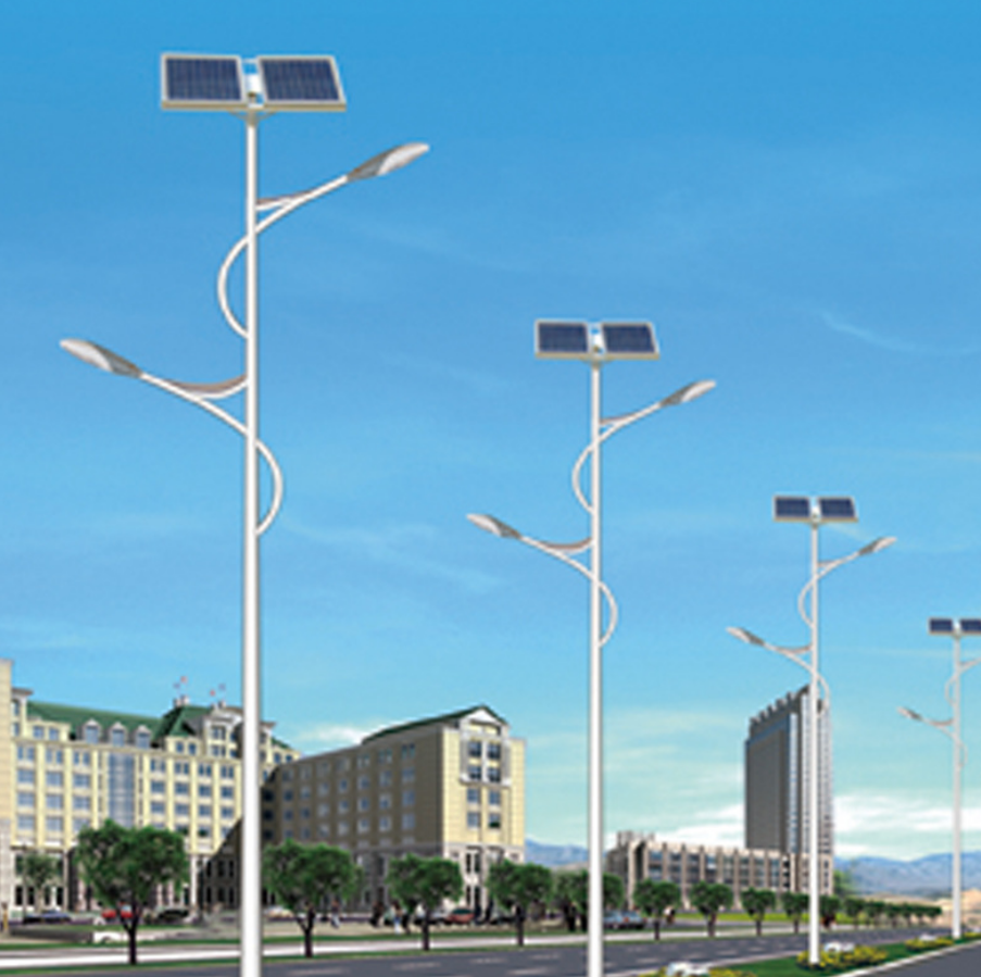 郑州太阳能路灯厂家6米双臂灯