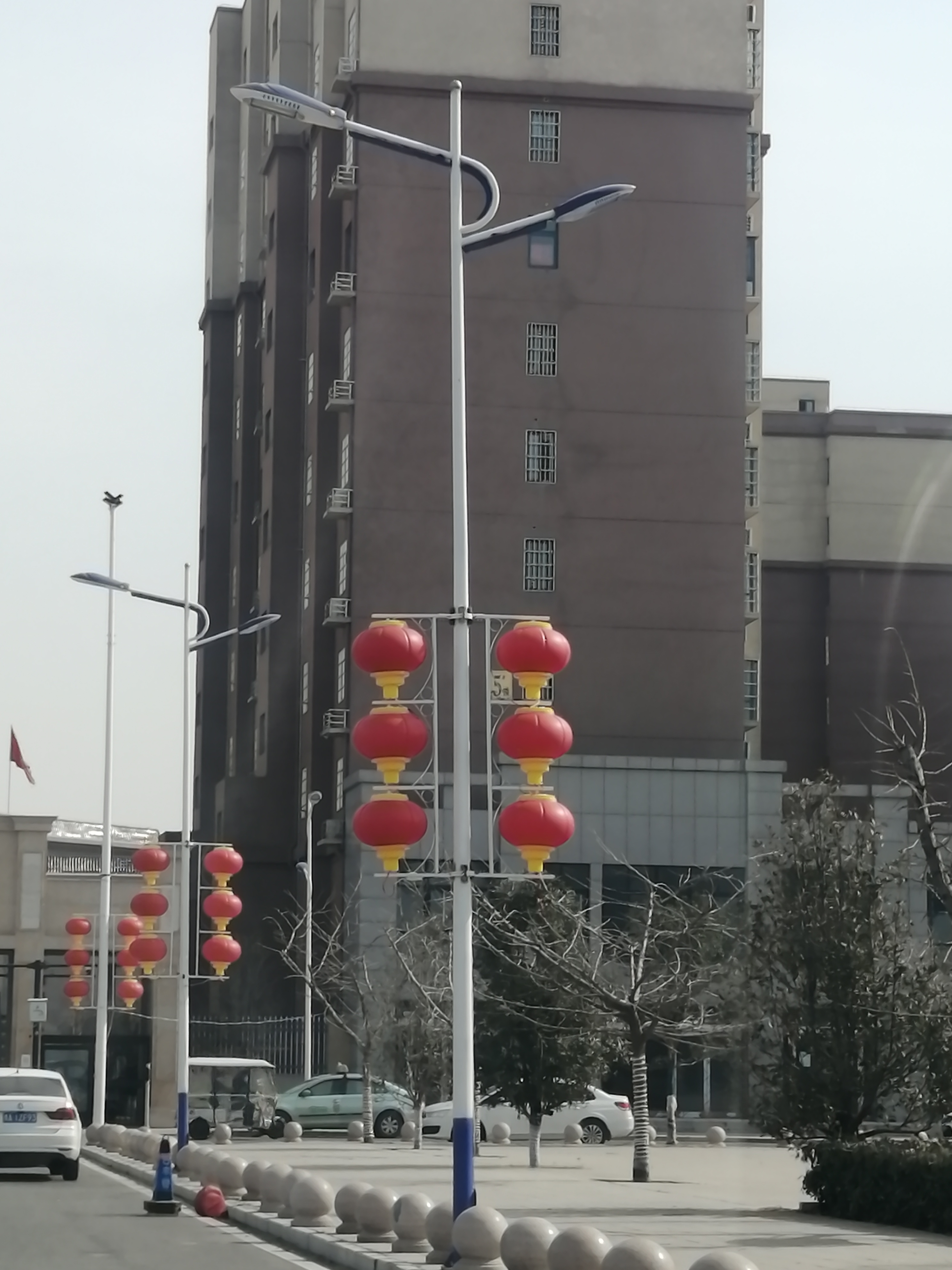 郑州LED路灯高低双臂